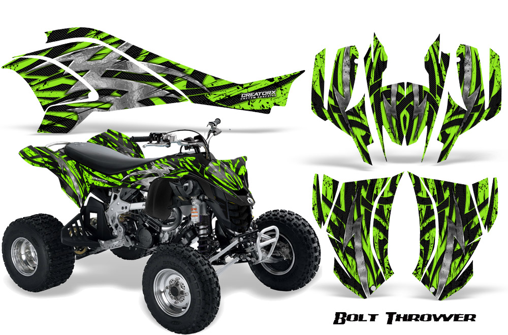 Can-Am DS450 Graphics Kit Bolt Thrower Green